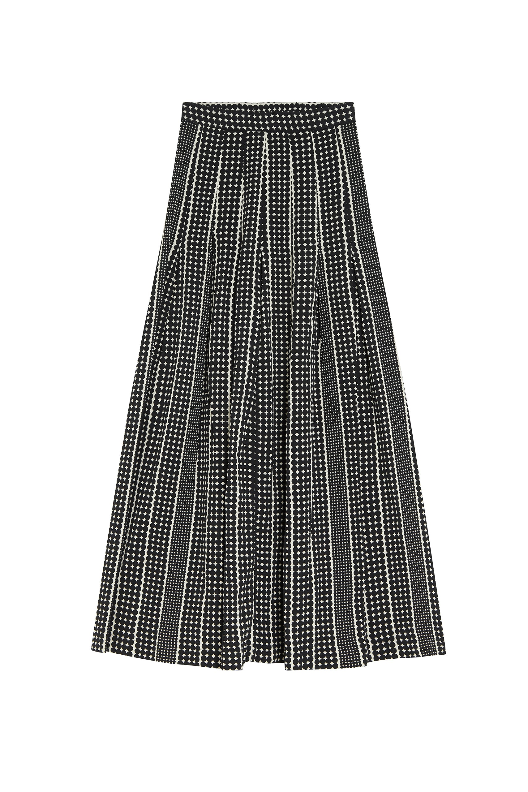 Jupe Emily plissée à motifs - Black Dots
