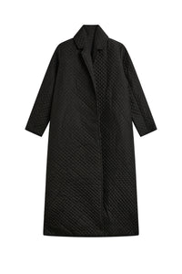Manteau Petra en soie - Black