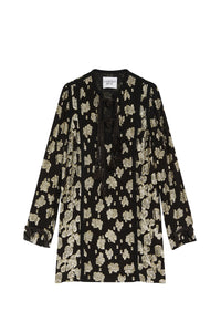 Robe Calder à imprimé floral - Black & Gold