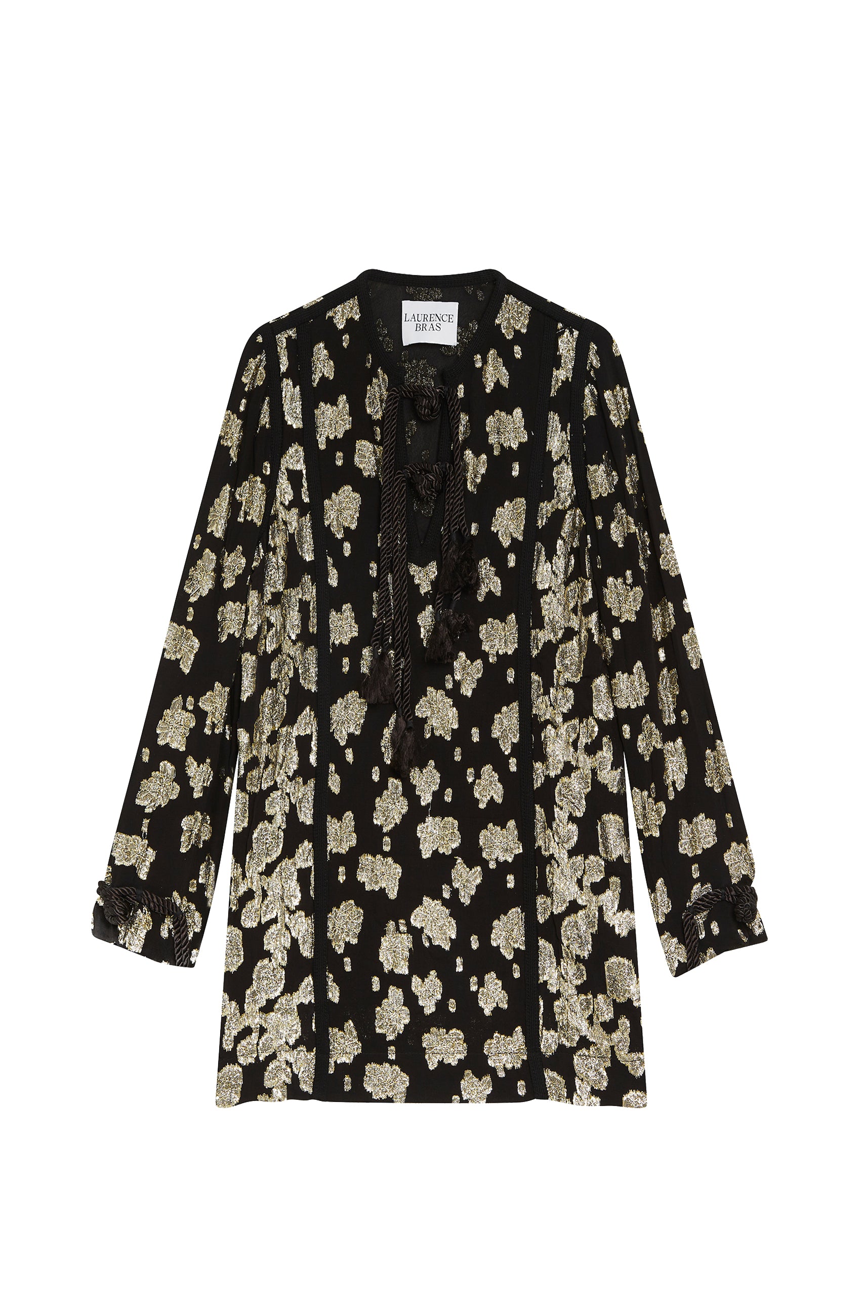 Robe Calder à imprimé floral - Black & Gold