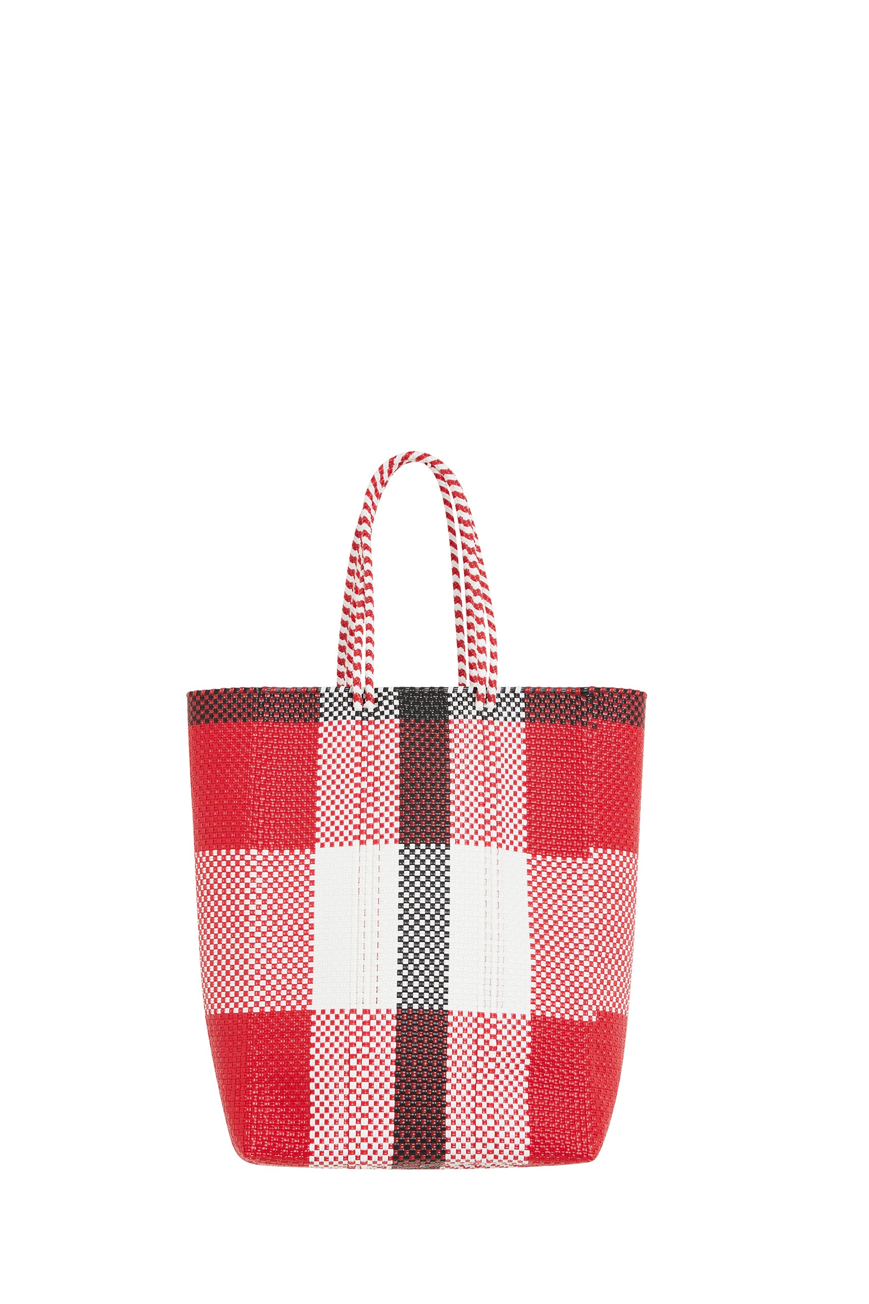 Sac cabas Mady à carreaux - Red