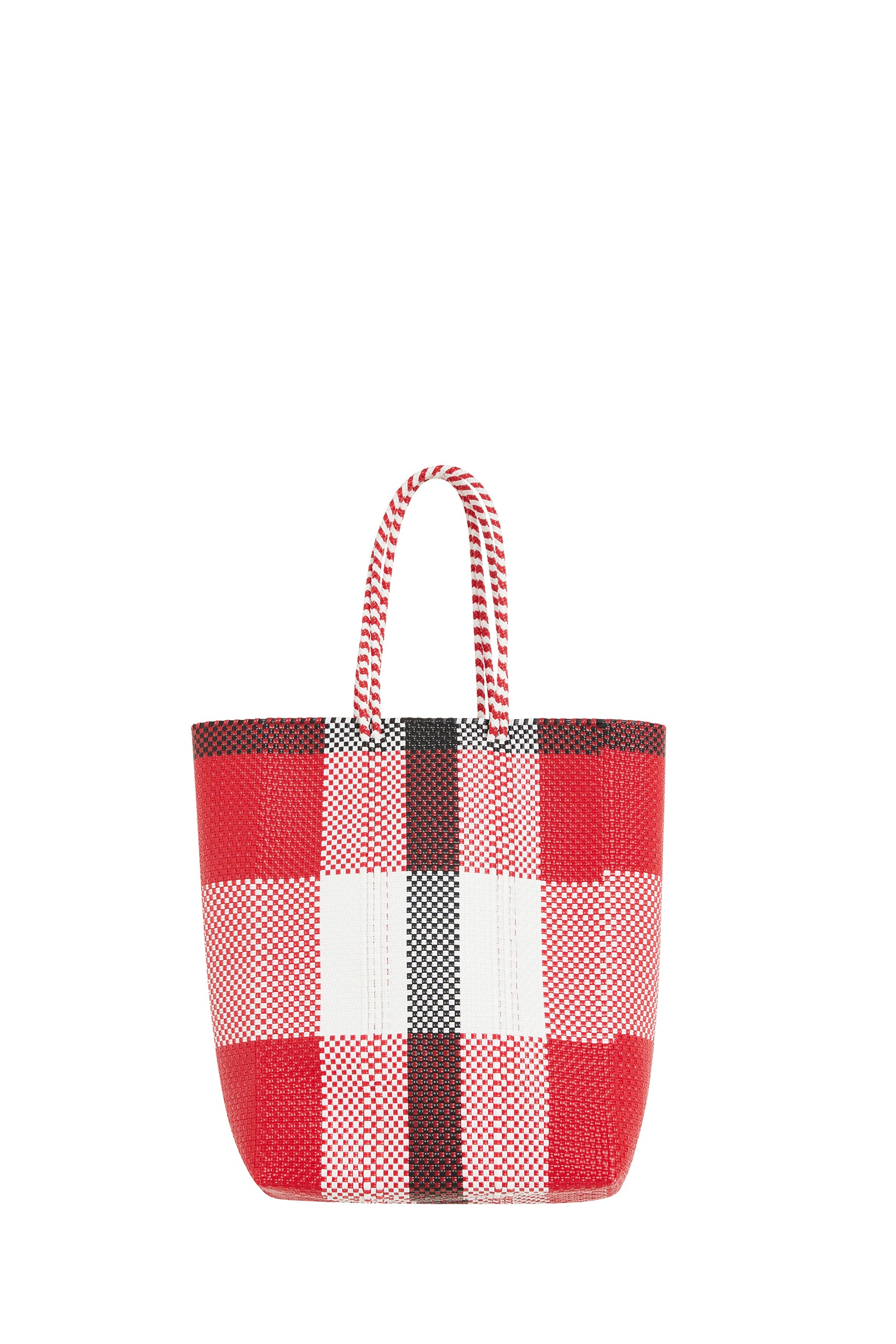 Sac cabas Mady à carreaux - Red