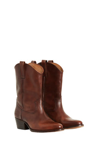 Santiags Tiag en cuir - Brown