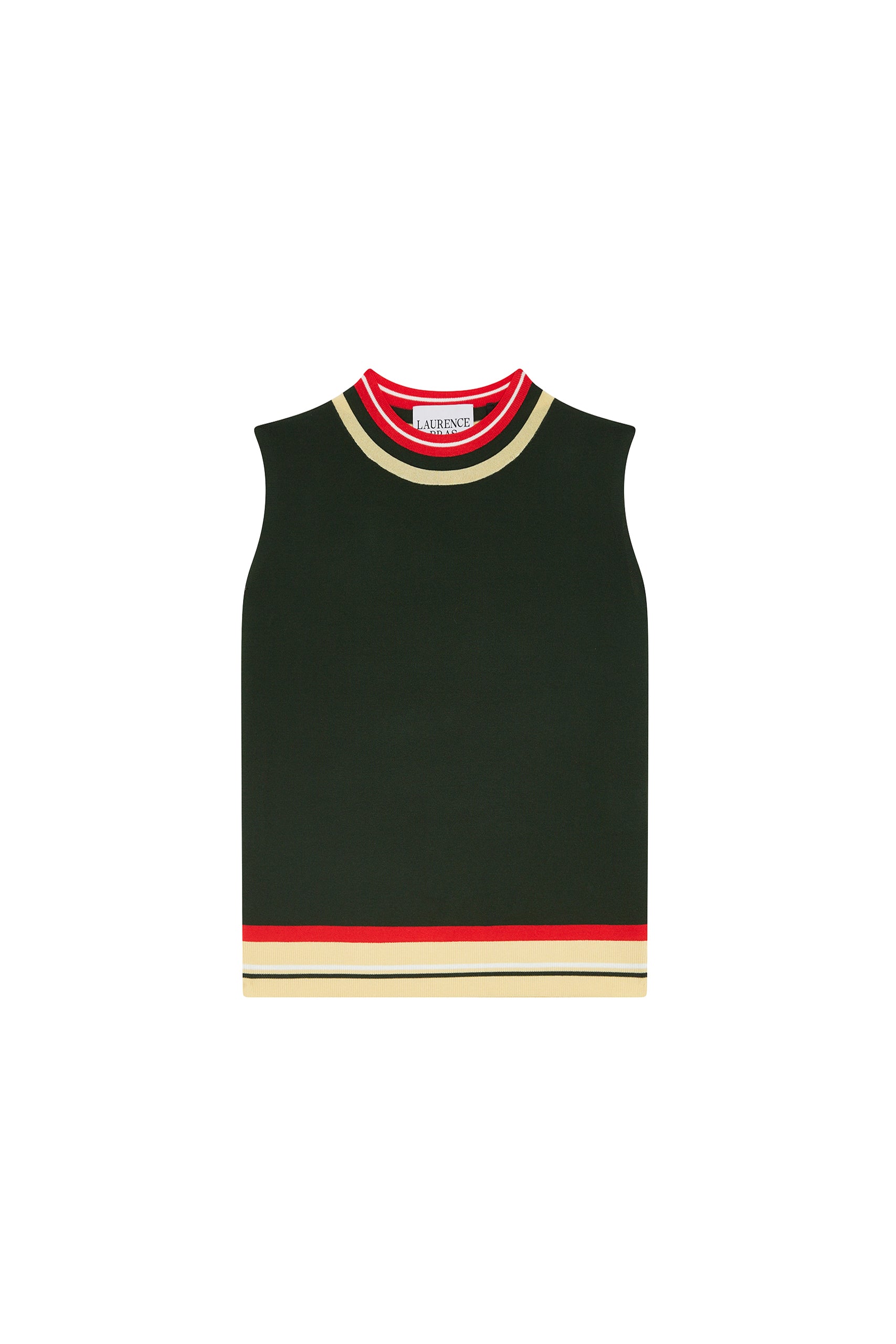 T-shirt Malabobis sans manches en maille - Green
