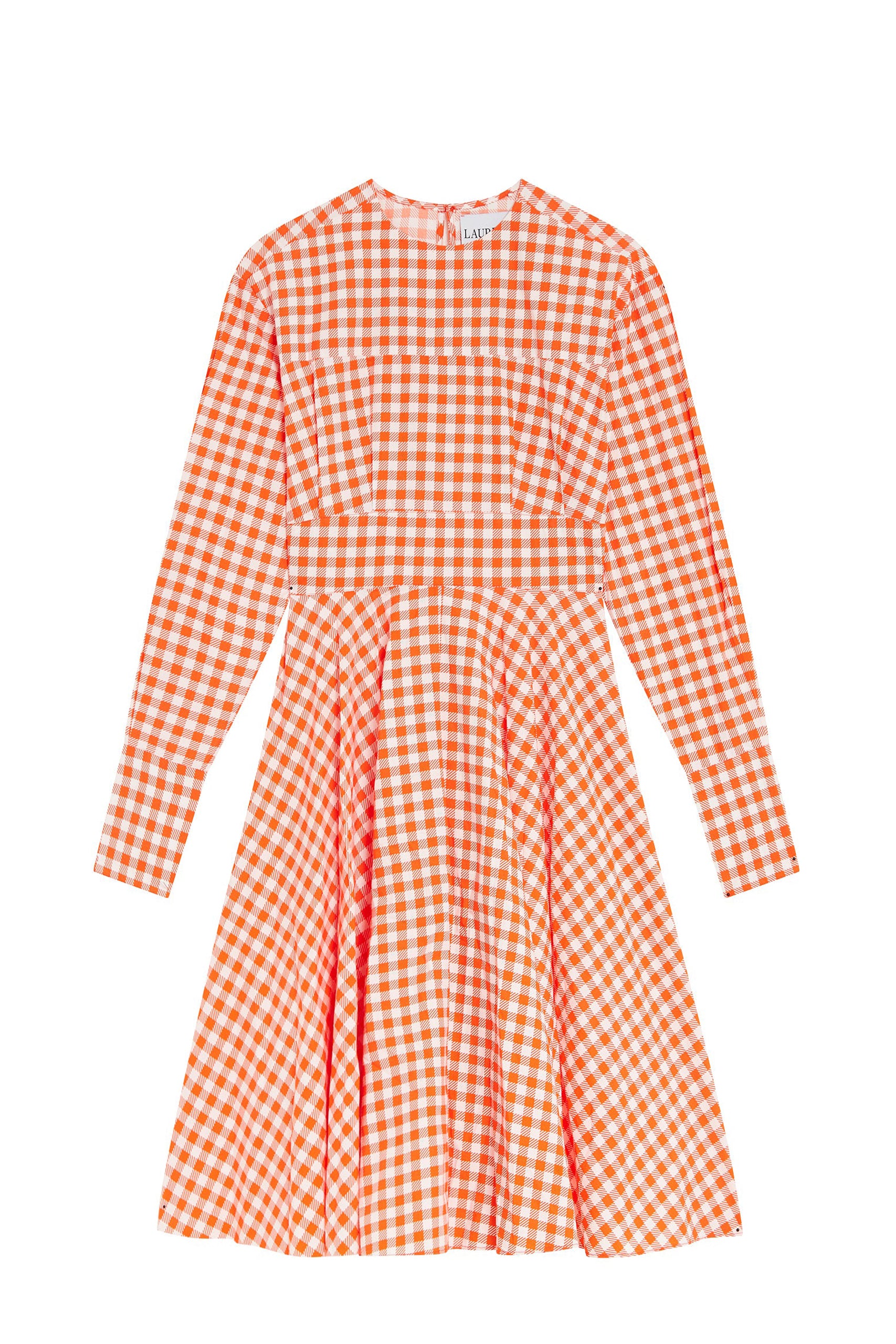 Robe Bat coupe évasée - Orange