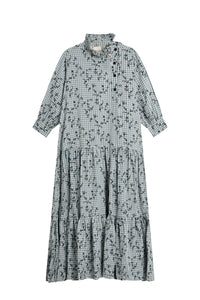 Robe Emil à col montant - Blue