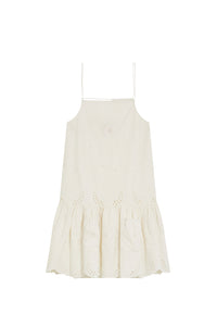 Robe Kira à broderie anglaise - White