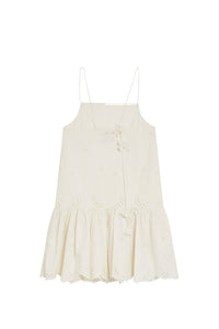 Robe Kira à broderie anglaise - White
