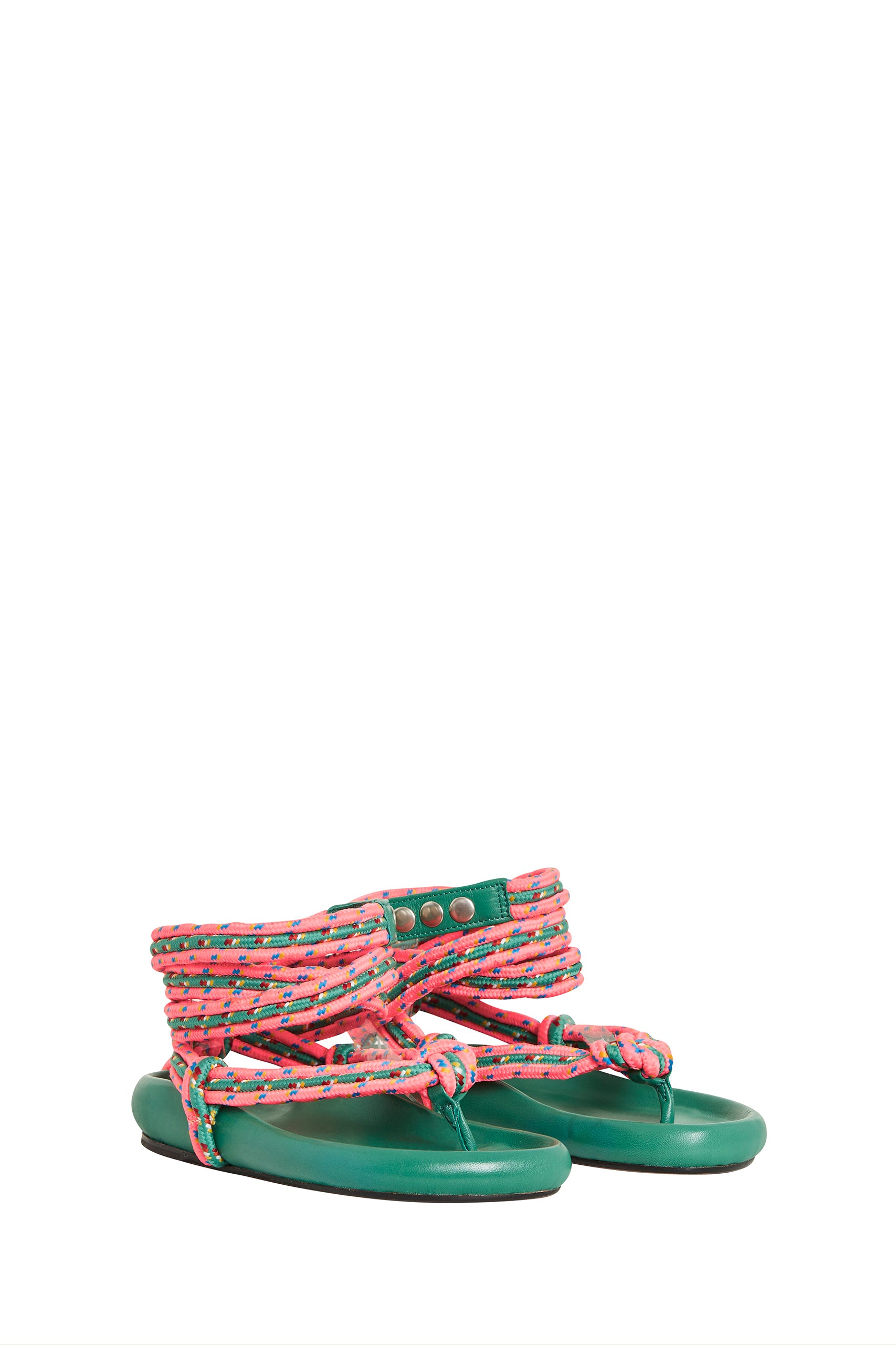 Sandales spartiates Milan Hills en cuir - Green