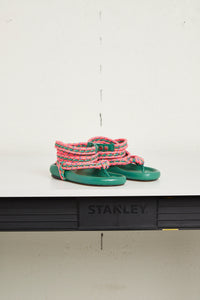 Sandales spartiates Milan Hills en cuir - Green