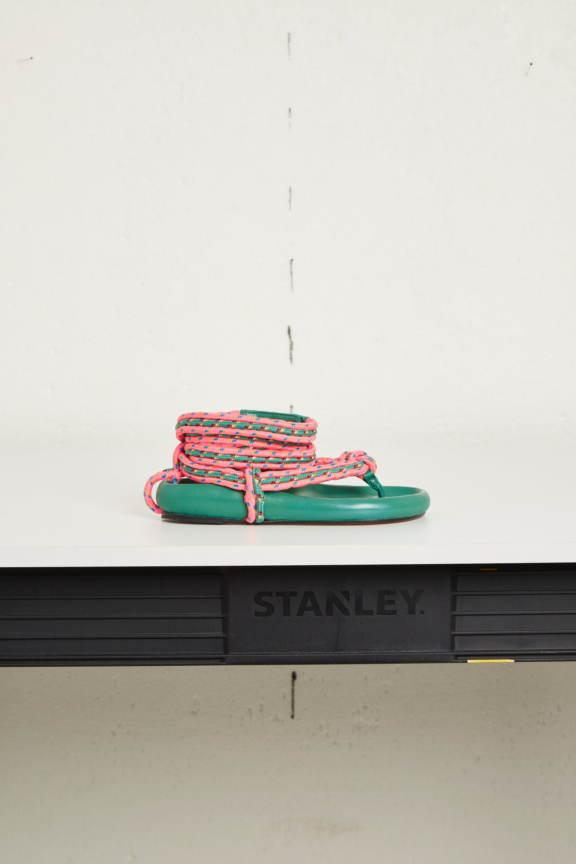 Sandales spartiates Milan Hills en cuir - Green