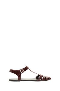 Sandales méduses Roma en cuir - Burgundy