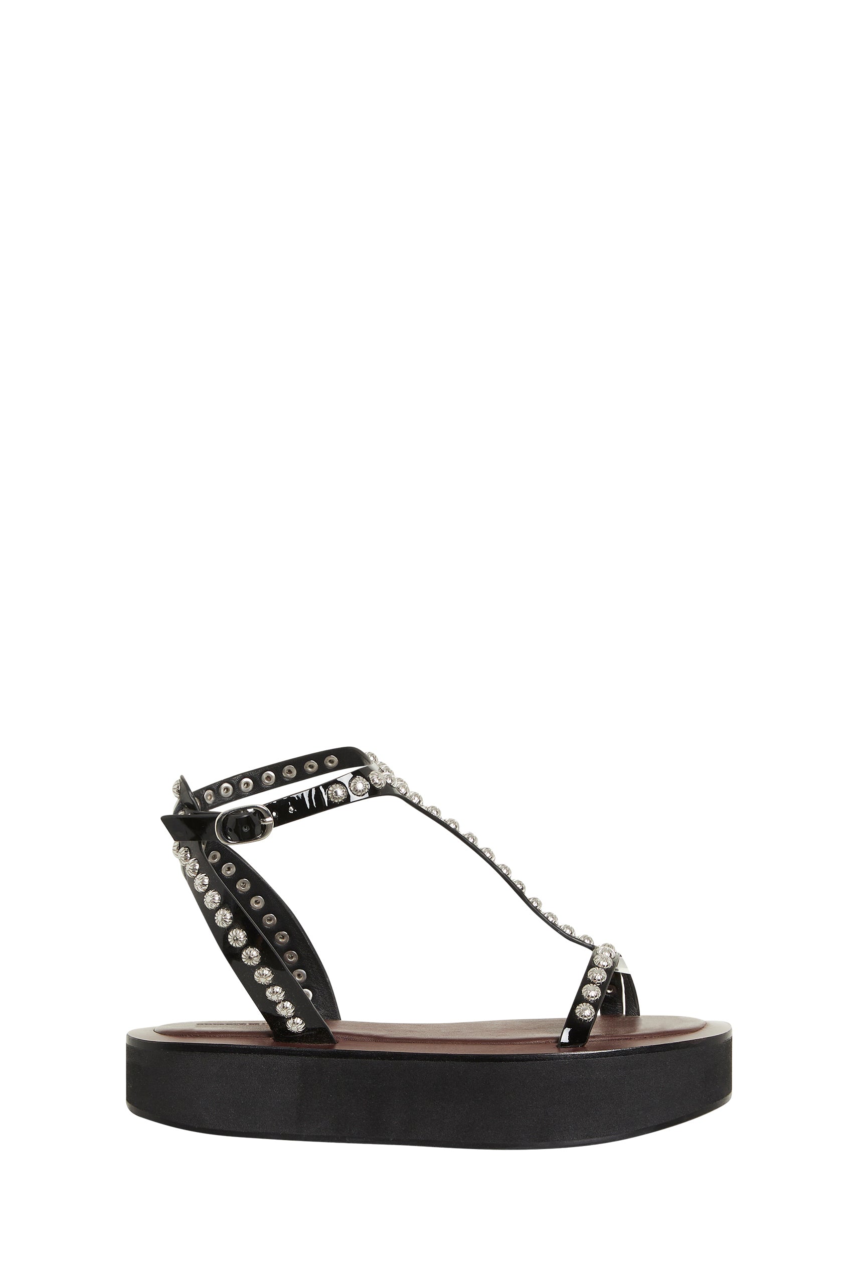 Sandales à plateforme Strappy en cuir - Black