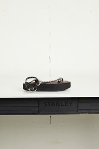 Sandales à plateforme Strappy en cuir - Black
