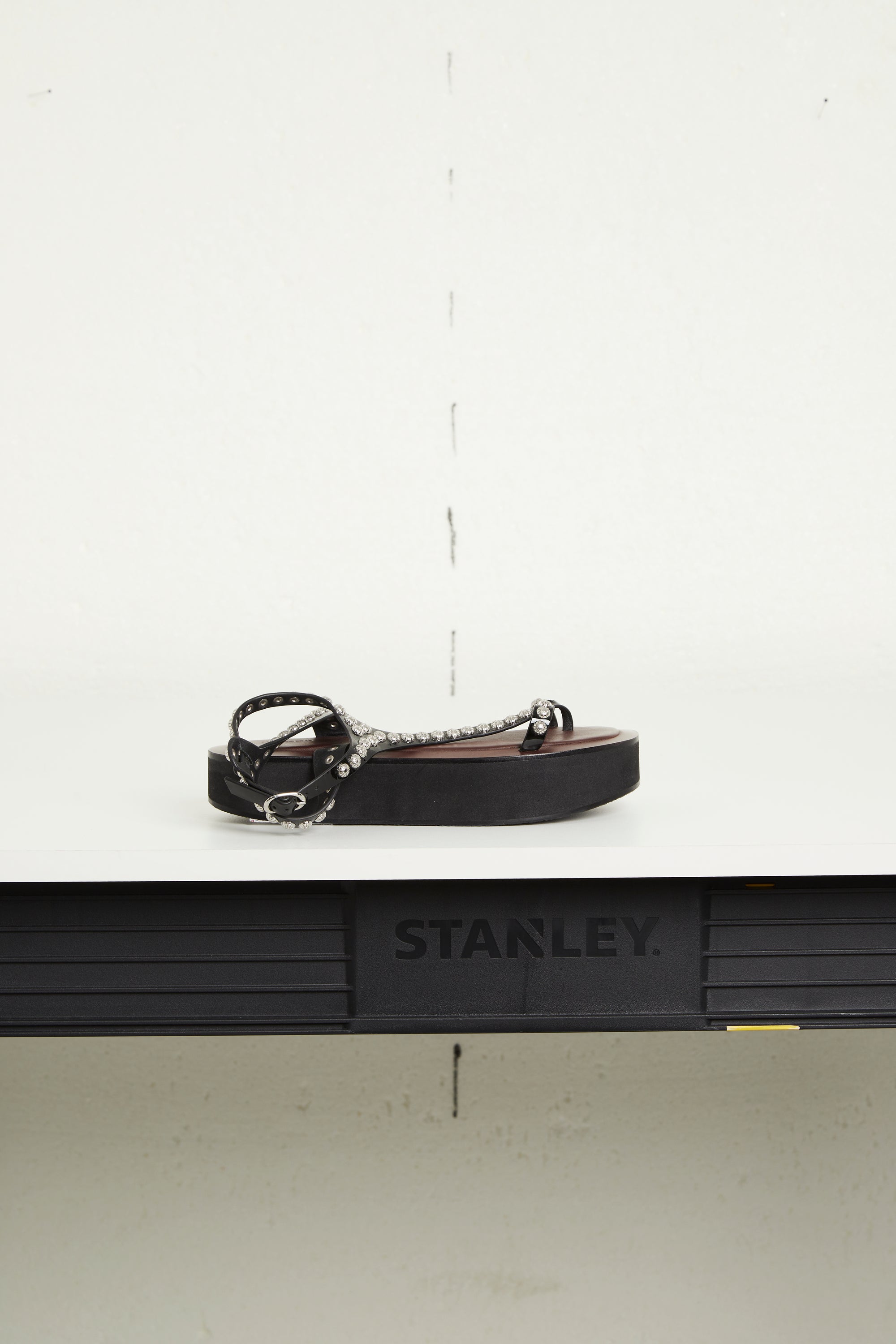 Sandales à plateforme Strappy en cuir - Black