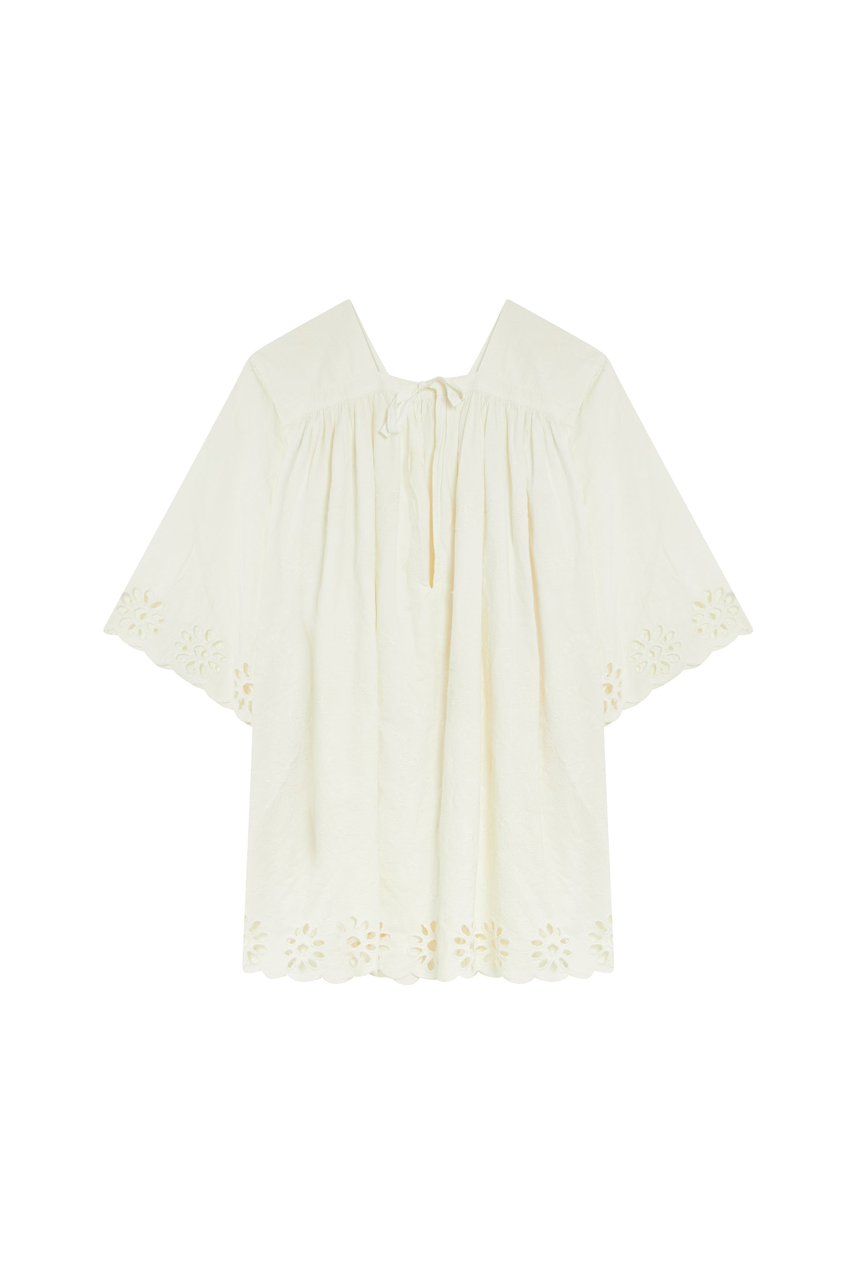 Robe Chianti à broderie anglaise - White