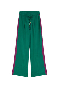 Pantalon Runner décontracté coupe droite - Green