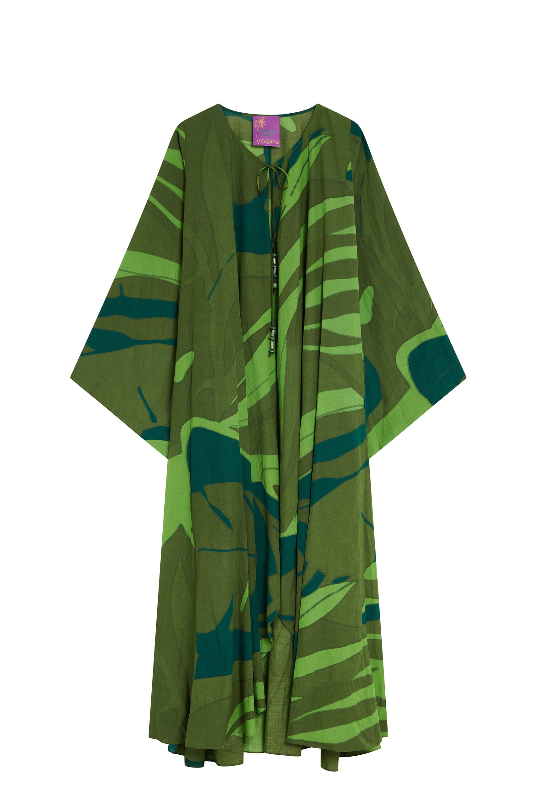 Robe Bonnie coupe longue fluide - Green