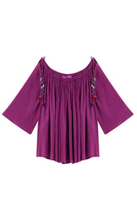 Blouse Martinique coupe ample - Purple