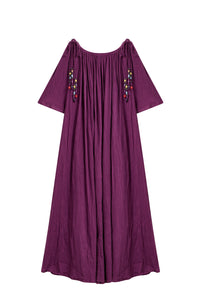 Robe Clover coupe longue et fluide - Purple