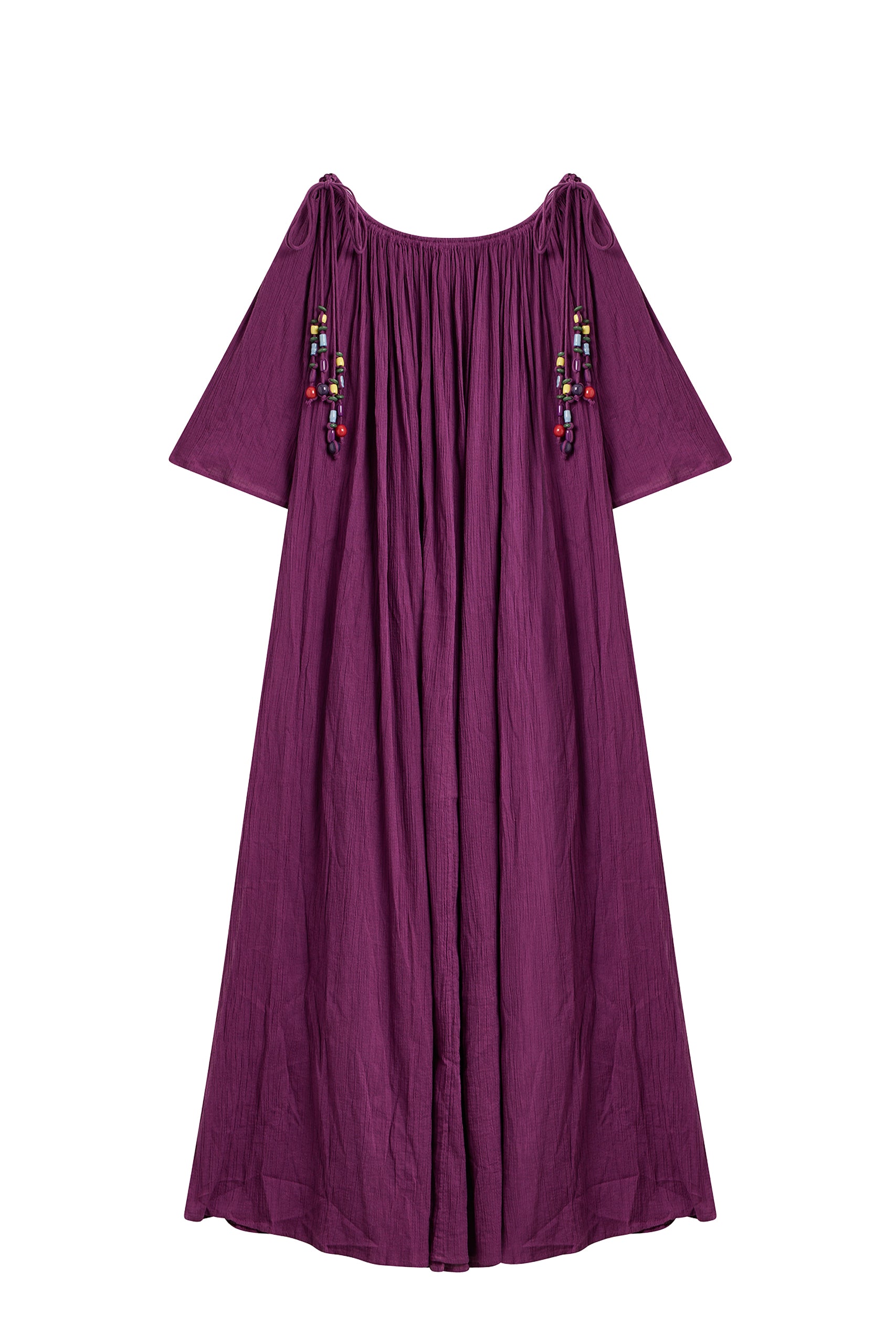 Robe Clover coupe longue et fluide - Purple