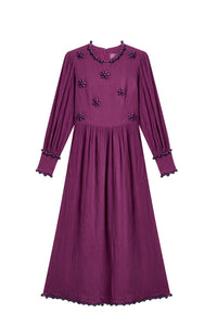 Robe Princess coupe longue et fluide - Purple