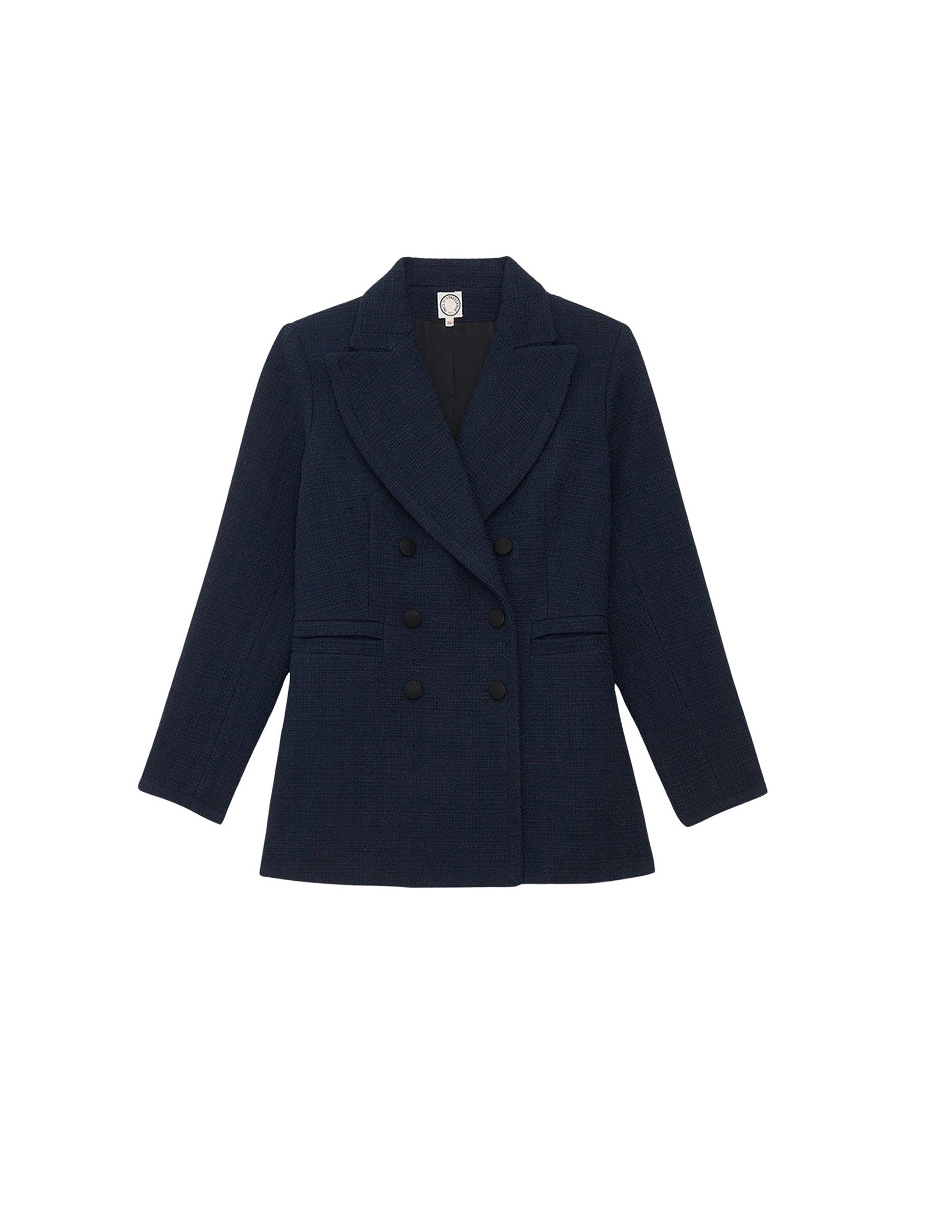42qty RELIQUAT 150€ 23,9%  / Blazer croisé Bart - Blue Navy