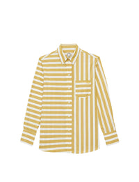 8qty RELIQUAT 65€ 0%  / Chemise droite Maureen - White Yellow