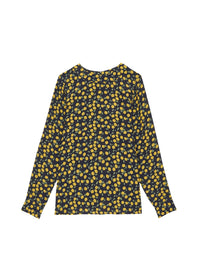 14qty RELIQUAT 80€ 5,6%  / Blouse nouée Philippine - Lemon Navy