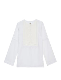 1qty RELIQUAT 65€ 50%  / Blouse Nanette avec plastron - Ecru