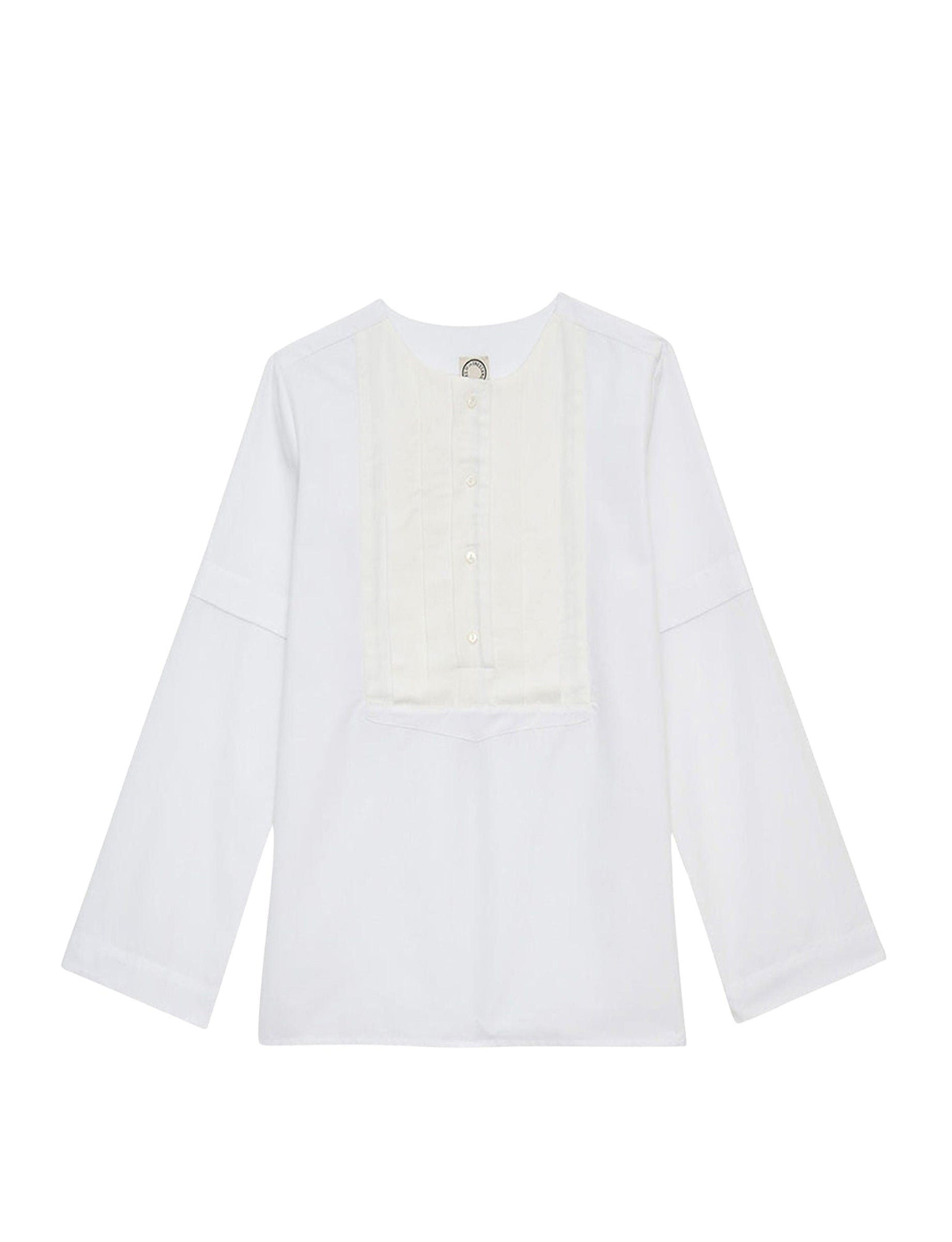 1qty RELIQUAT 65€ 50%  / Blouse Nanette avec plastron - Ecru