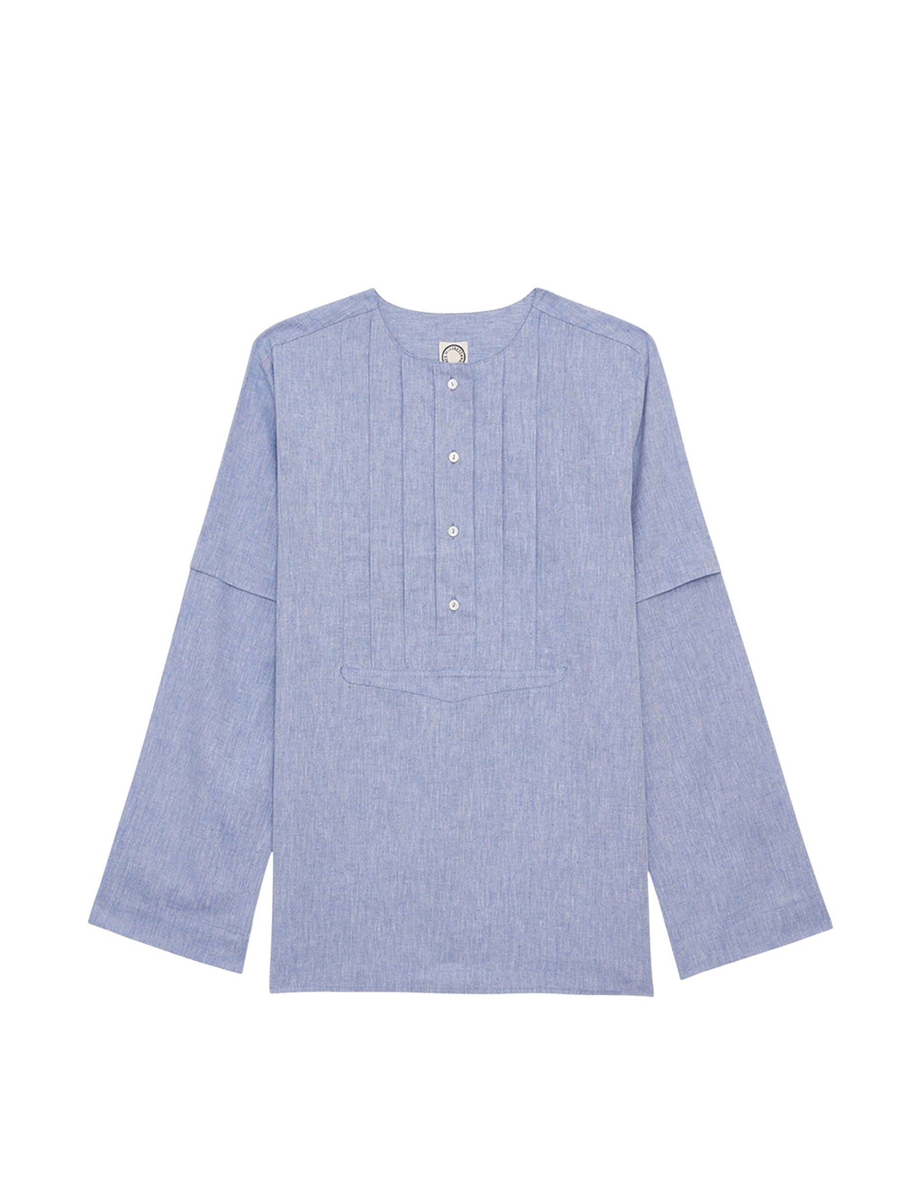 1qty RELIQUAT 65€ 0%  / Blouse Nanette en lin mélangé - Blue