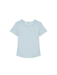 1qty RELIQUAT 25€ 25%  / T-shirt droit Lison en lin - Blue Light