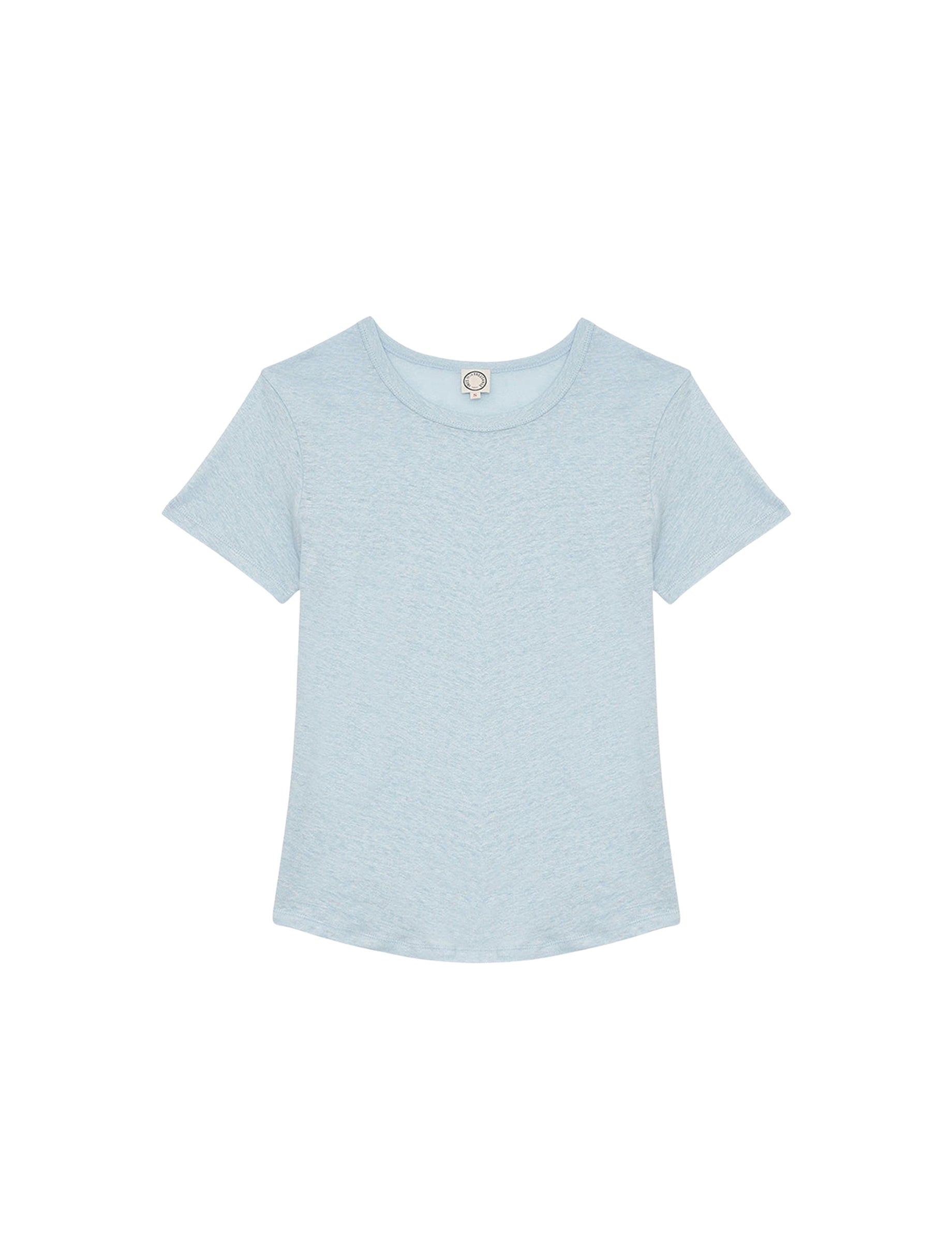 1qty RELIQUAT 25€ 25%  / T-shirt droit Lison en lin - Blue Light