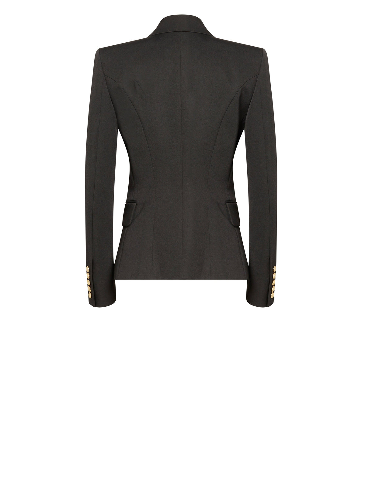 Veste boutonnée en laine - Noir