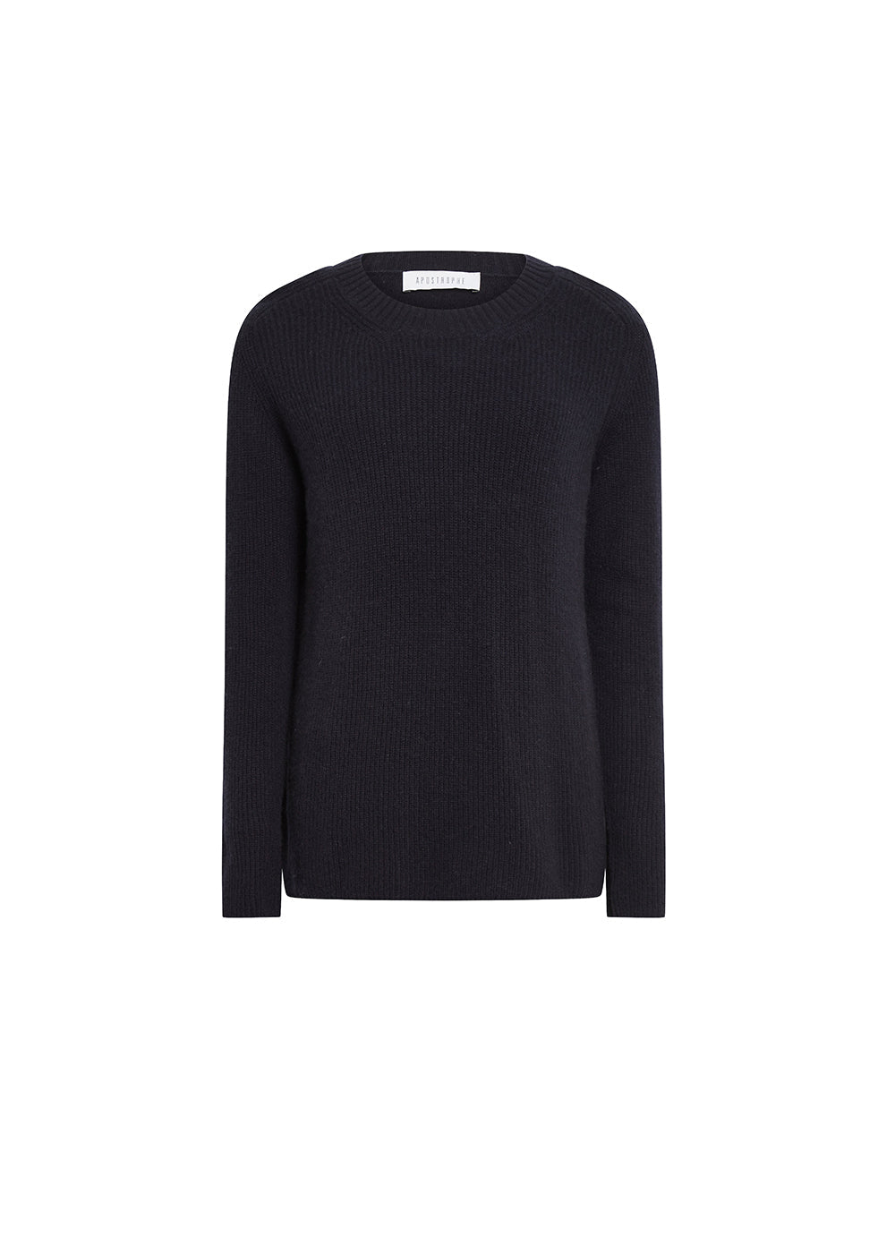 Pull avec d?bardeur en soie - Marine