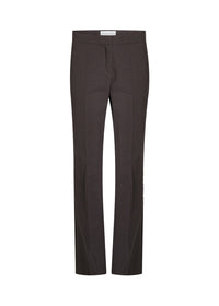 Pantalon fil a fil - Marron Foncé