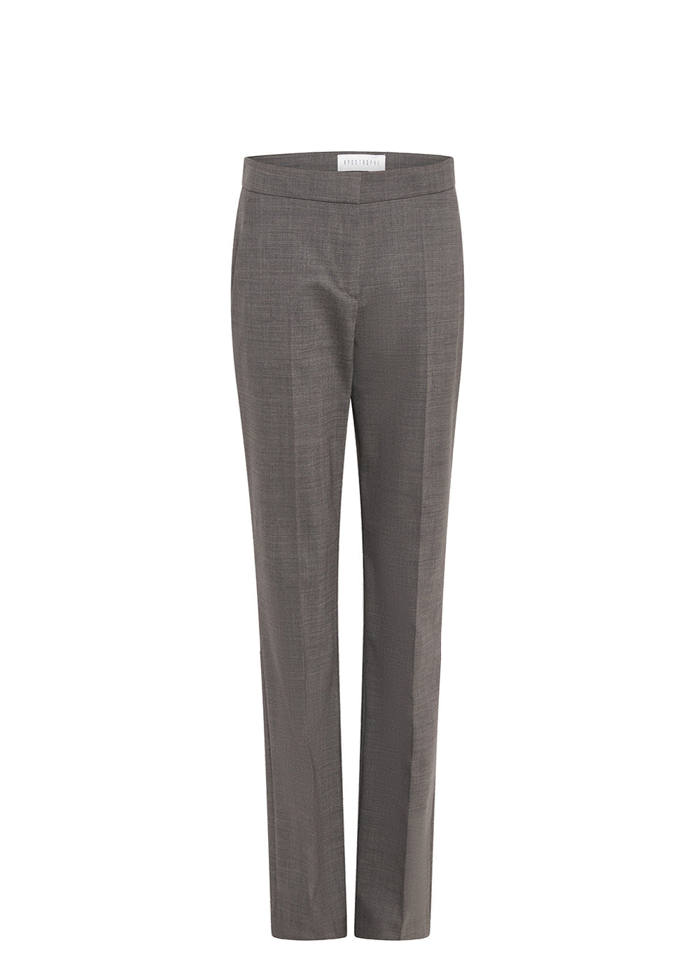 Pantalon fil a fil - Gris Moyen