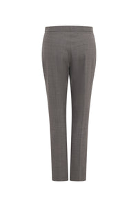 Pantalon fil a fil - Gris Moyen