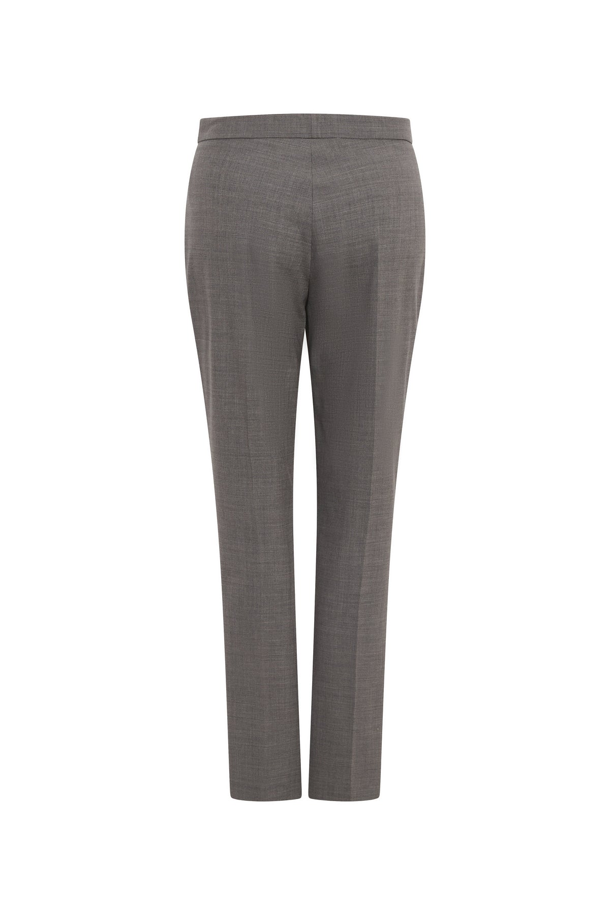 Pantalon fil a fil - Gris Moyen