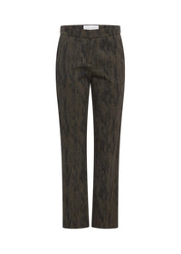 Pantalon imprime ikat - Kaki