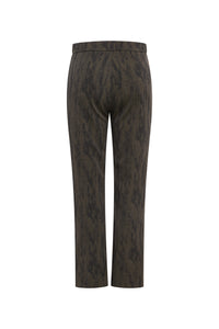 Pantalon imprime ikat - Kaki