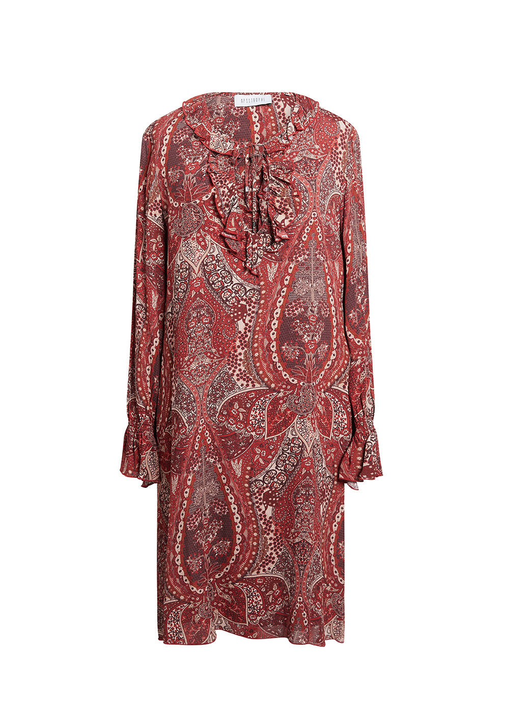 Robe imprime chashemere - Grenat