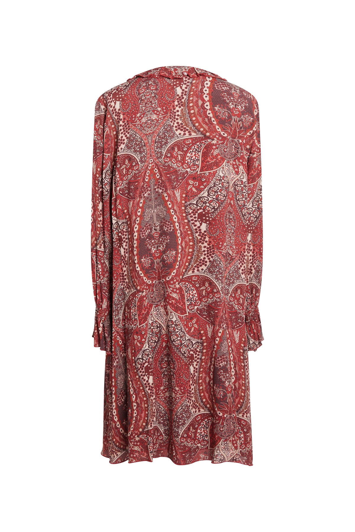 Robe imprime chashemere - Grenat