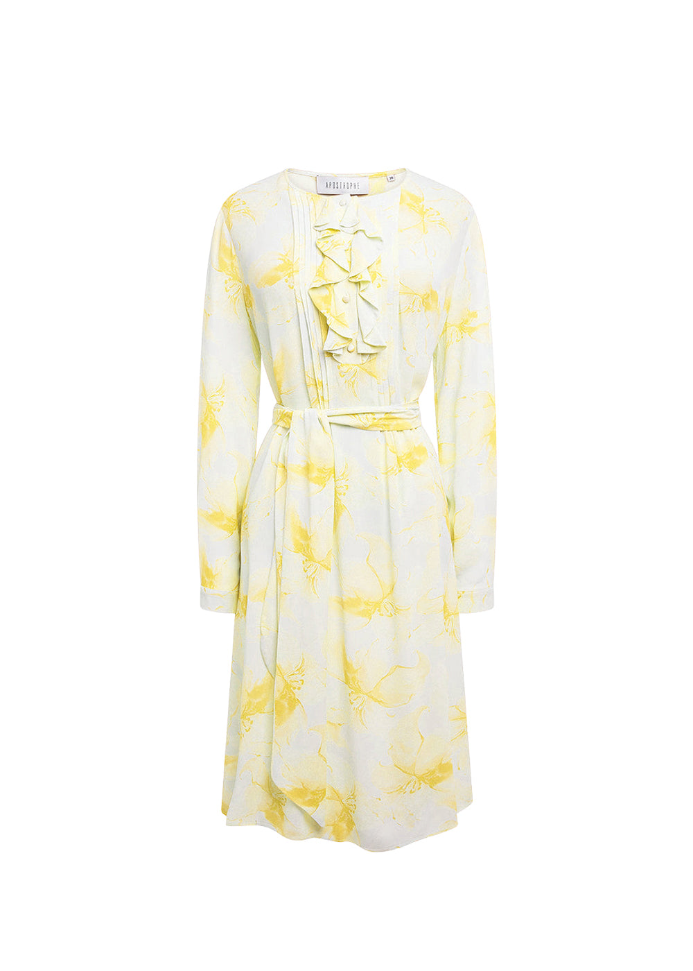 Robe à motif floral dégradé - Jaune