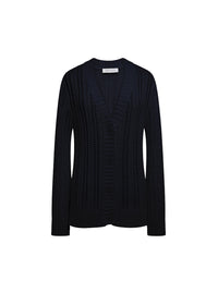 Cardigan court ajoure - Marine