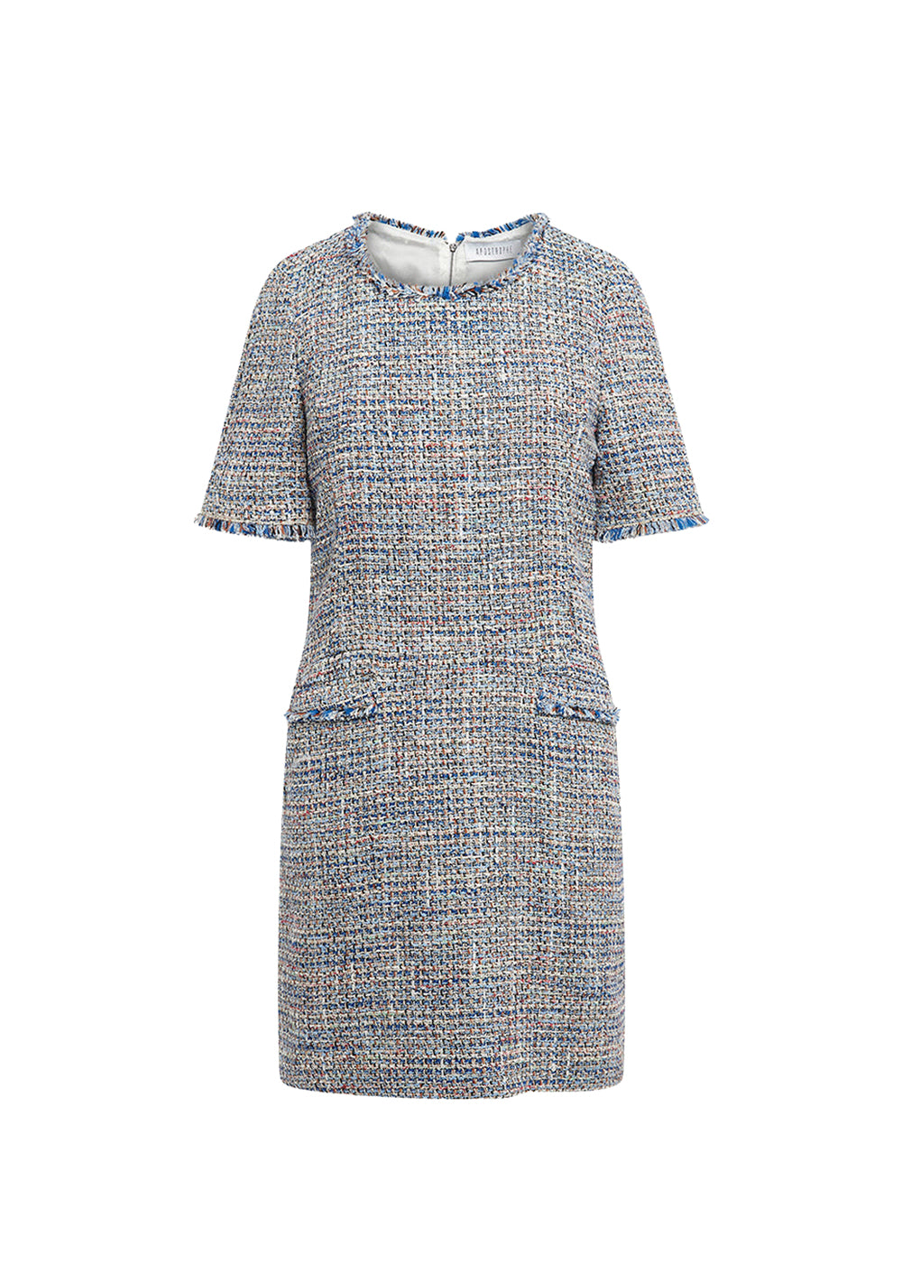 Robe courte structurée - Bleu