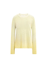 Pull manche raglan tie and dye - Jaune Clair