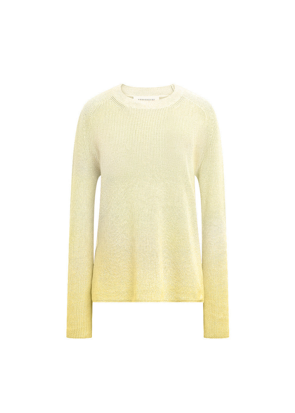 Pull manche raglan tie and dye - Jaune Clair