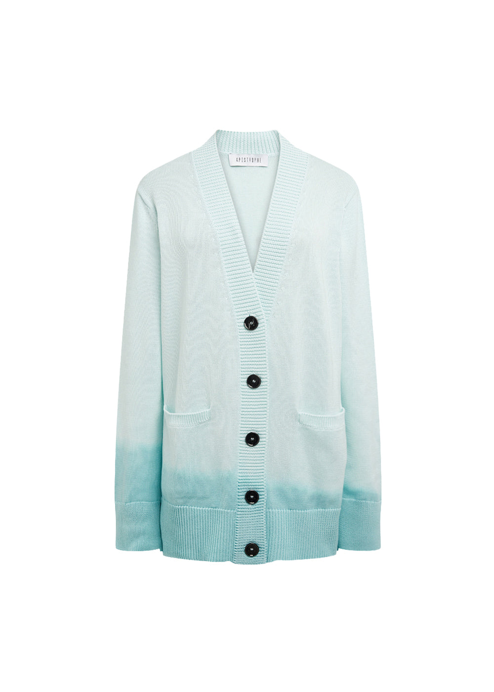 Cardigan tie and dye - Turquoise Pale